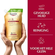 Eucerin ph5 doucheolie 400ml navulling - MaPeau